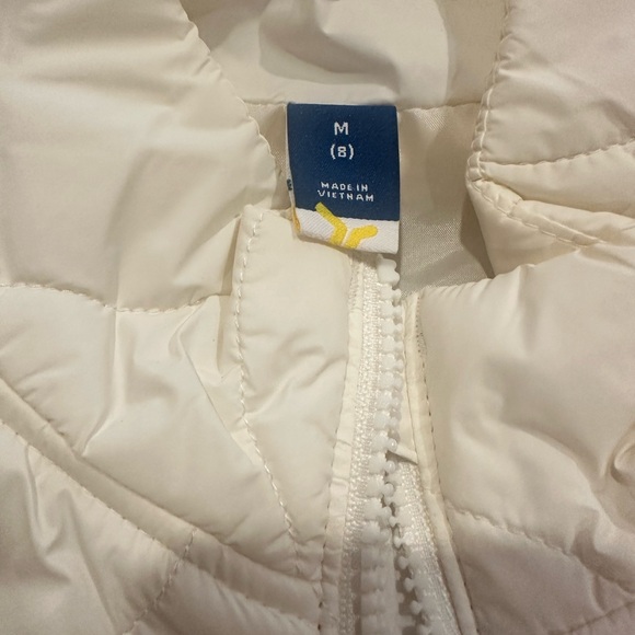 Girls off white puffer vest - Picture 2 of 3